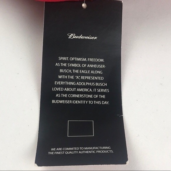 90s Budweiser Trucker Cap embroidered adjustable blue Red Logo embroidered - Picture 7 of 12